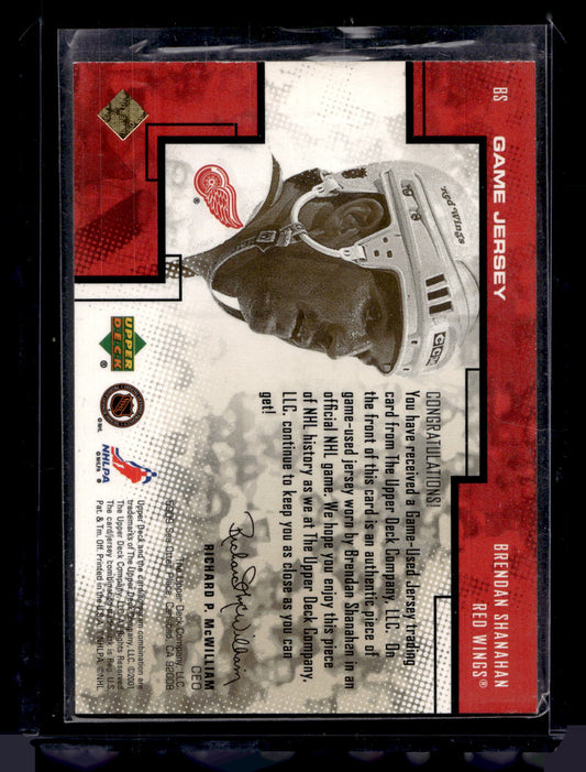 2000-01 Upper Deck Pros & Prospects - Game Jerseys - Exclusives - Brendan Shanahan #BS /50