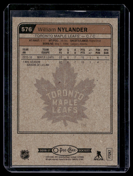 2016-17 O-Pee-Chee - Marquee Rookies - William Nylander #576 RC