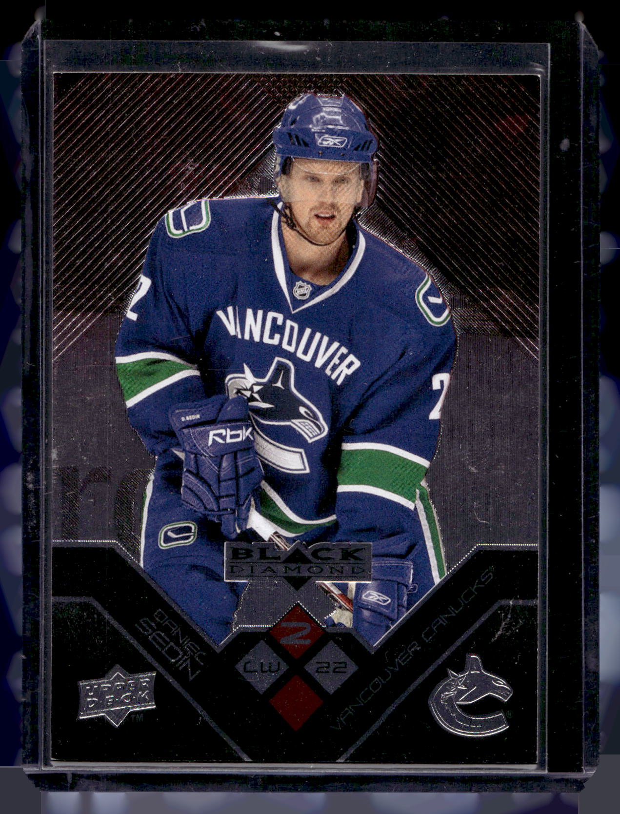 2008-09 Upper Deck Black Diamond - Ruby Diamond - Double Diamonds - Daniel Sedin #125 /100