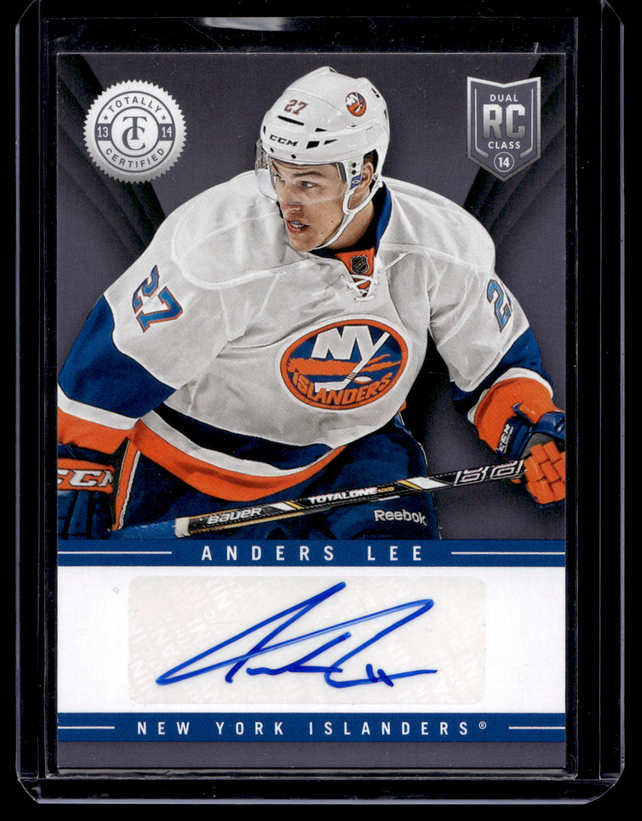 2013-14 Panini Totally Certified - Rookie Signatures - Anders Lee #TR-ALE RY