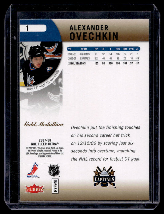 2007-08 Fleer Ultra - Gold Medallion Edition - Alex Ovechkin #1