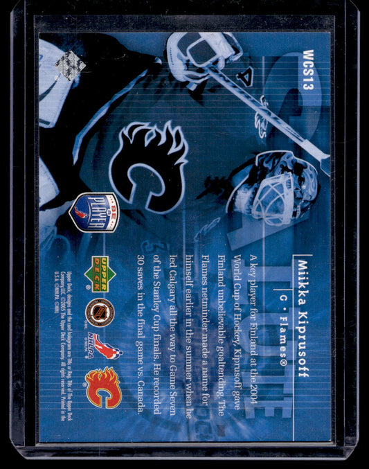 2005-06 Upper Deck Be a Player - World Cup of Hockey Salute - Miikka Kiprusoff #WCS13 /199