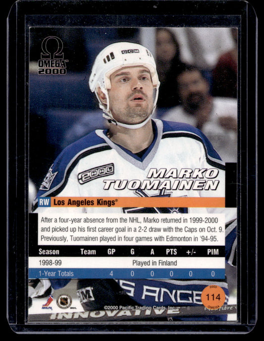 1999-00 Pacific Omega - Copper - Marko Tuomainen #114 /99