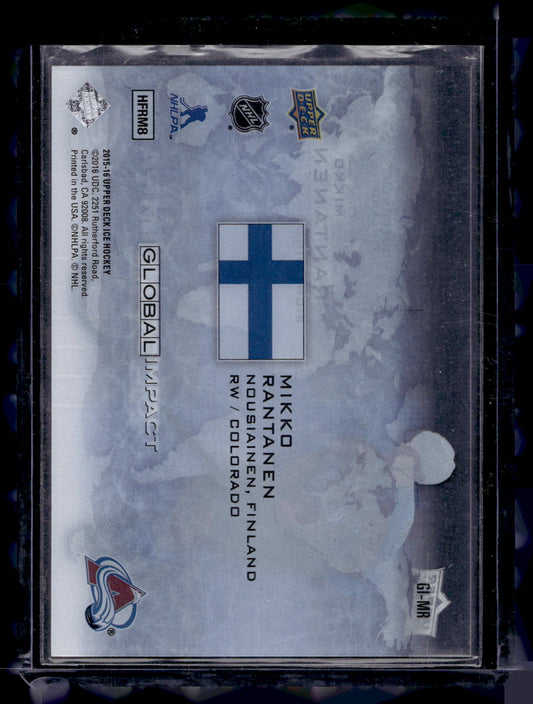2015-16 Upper Deck Ice - Global Impact - Mikko Rantanen #GI-MR RY
