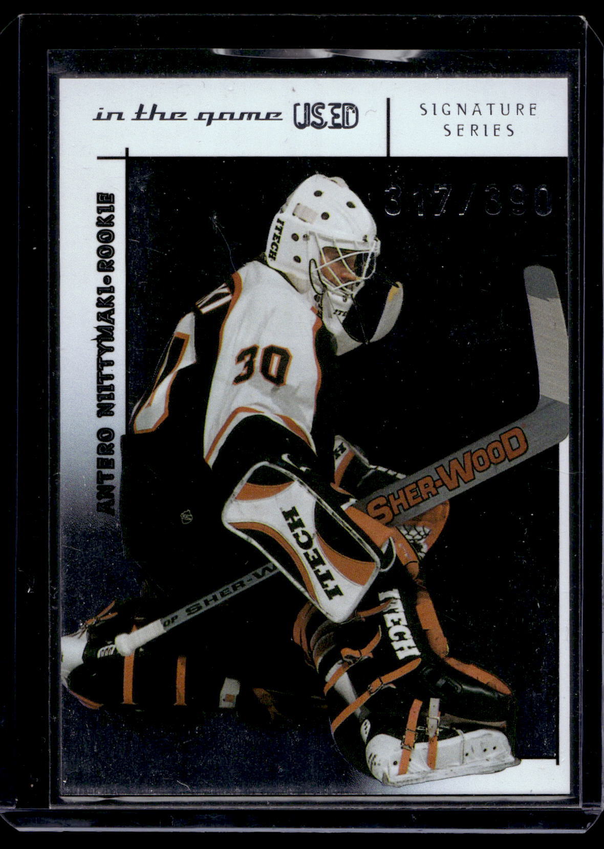2003-04 In the Game-Used Signature Series - Antero Niittymaki #178 /390 RC