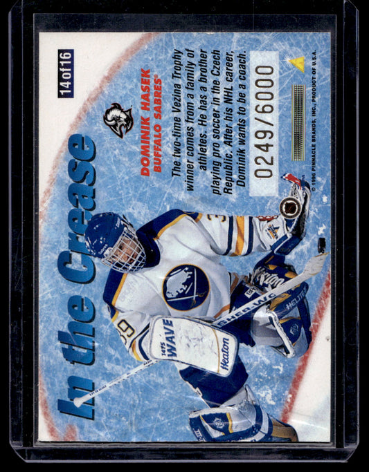1996-97 Pinnacle Summit - In the Crease - Dominik Hasek #14 /6000