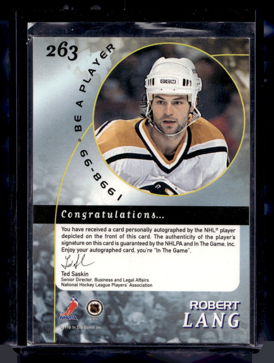 1998-99 In the Game Be A Player - Silver Autographs - Robert Lang #263