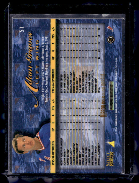 1996-97 Select Certified - Mirror Gold - Adam Graves #51