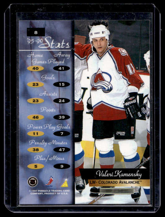 1996-97 Pinnacle Zenith - Artist's Proof - Valeri Kamensky #8