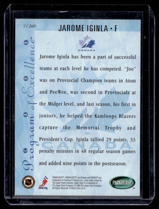 1994-95 Parkhurst SE - Gold Parkie - Jarome Iginla #SE260 RY
