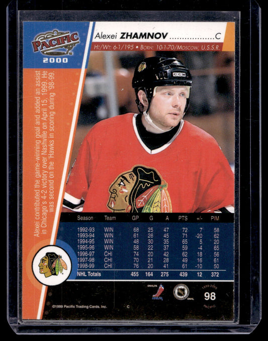 1999-00 Pacific - Premiere Date - Alexei Zhamnov #98 /46