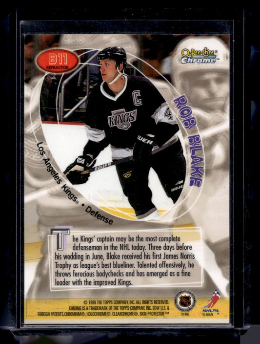 1998-99 O-Pee-Chee Chrome - Board Members - Refractor - Rob Blake #B11