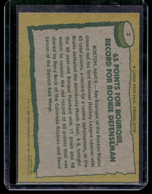 1980-81 Topps - Ray Bourque #2 RC