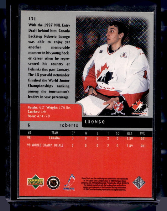 1997-98 Upper Deck Black Diamond - Double Diamond - Roberto Luongo #131 RC