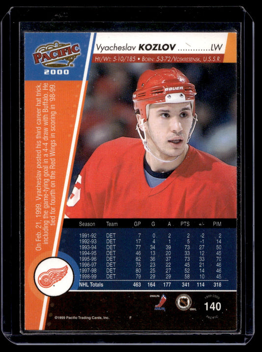 1999-00 Pacific - Premiere Date - Vyacheslav Kozlov #140 /46