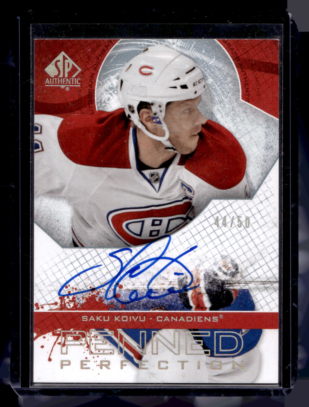 2008-09 Upper Deck SP Authentic - Penned Perfection - Saku Koivu #PP-SK /50