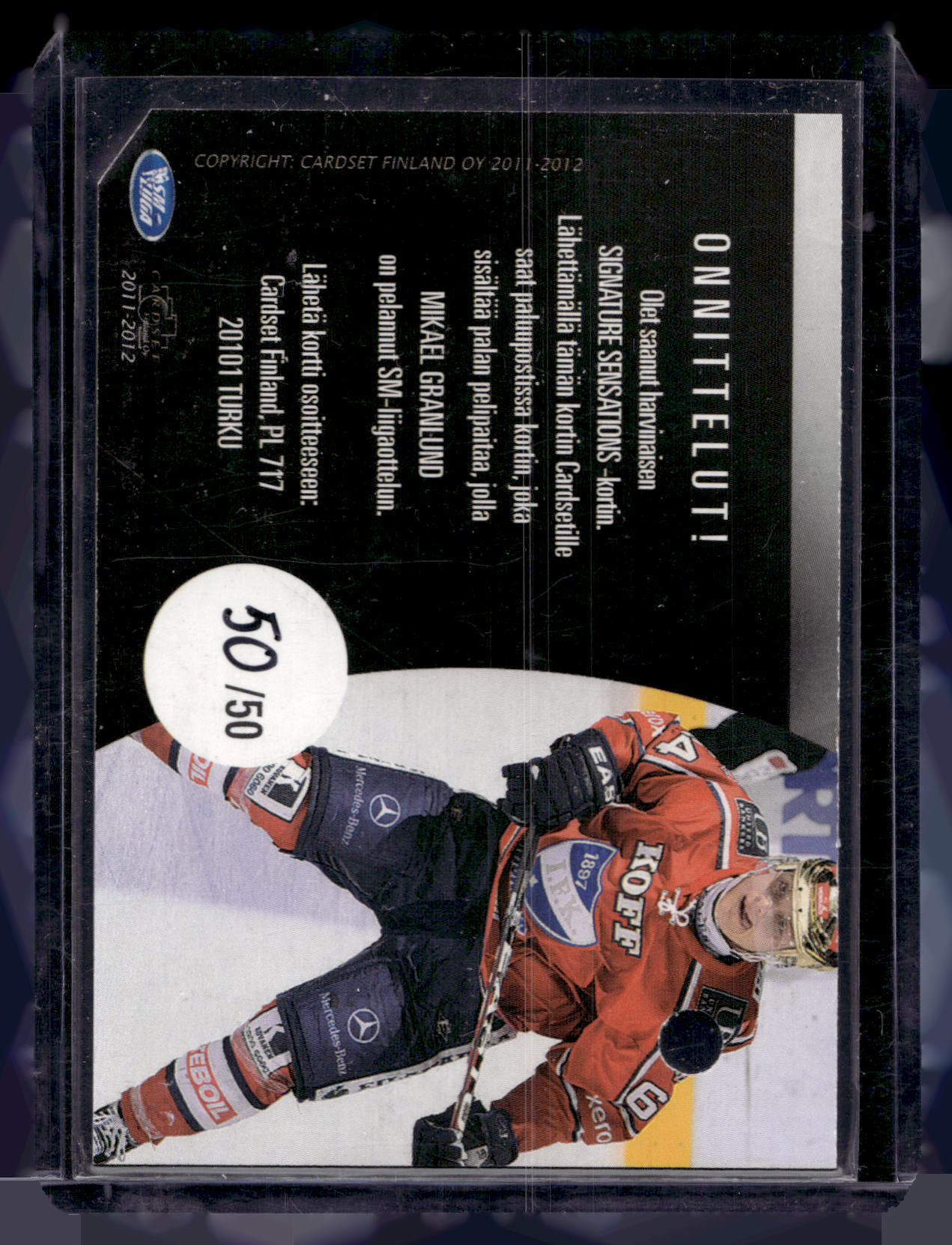 2011-12 Cardset - Signature Sensations - Mikael Granlund /50