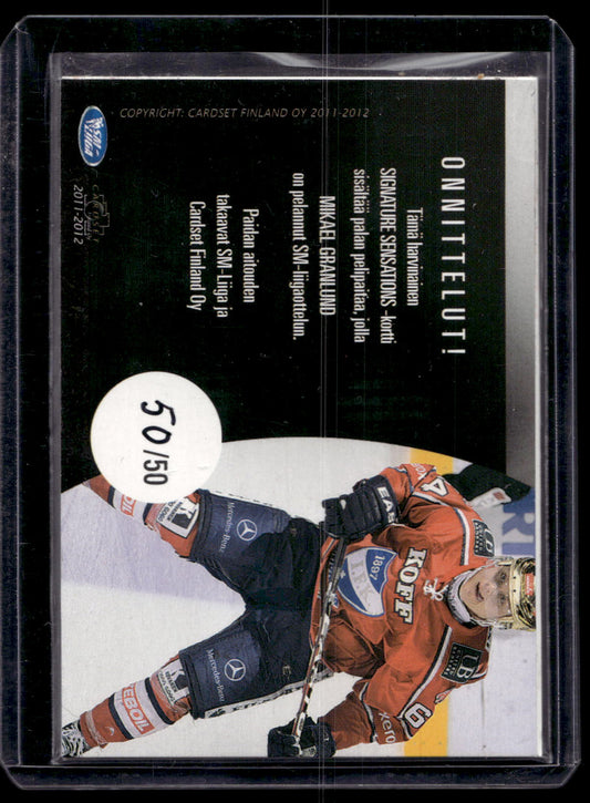 2011-12 Cardset - Signature Sensations - Mikael Granlund /50