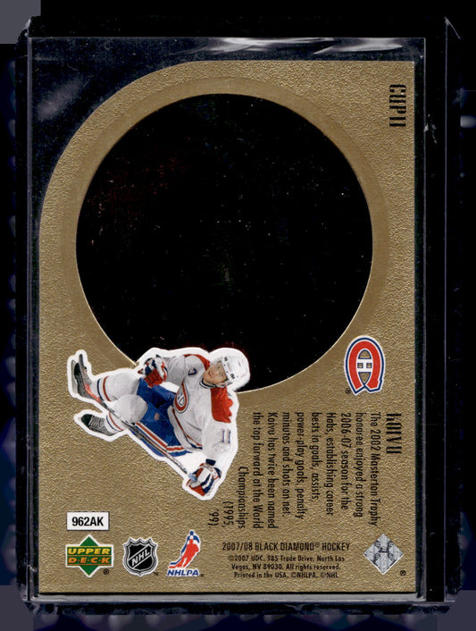 2007-08 Upper Deck Black Diamond - Run for the Cup - Saku Koivu #CUP11