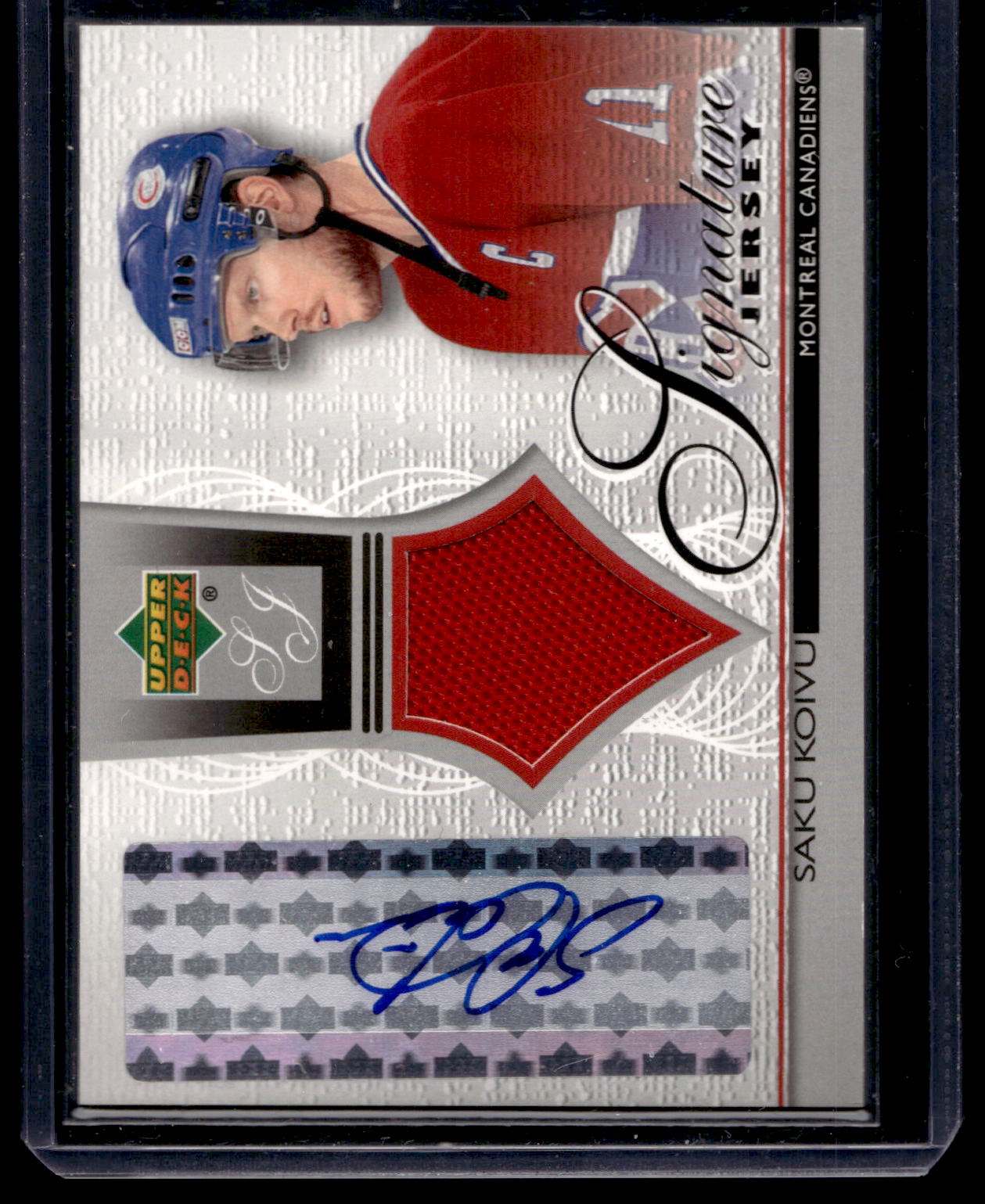 2003-04 Upper Deck - Signature Jersey - Saku Koivu #SJ-SK