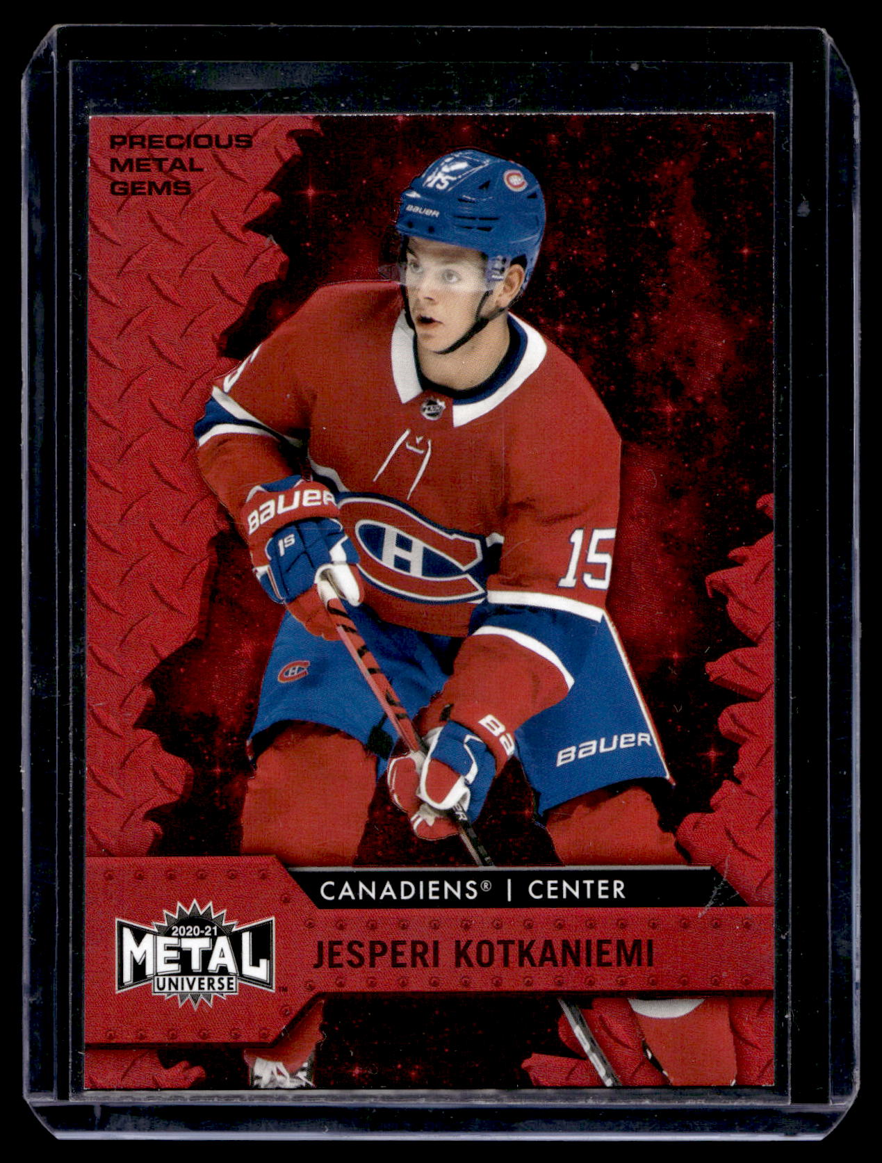 2020-21 Skybox Metal Universe - Precious Metal Gems Red - Jesperi Kotkaniemi #89 /90