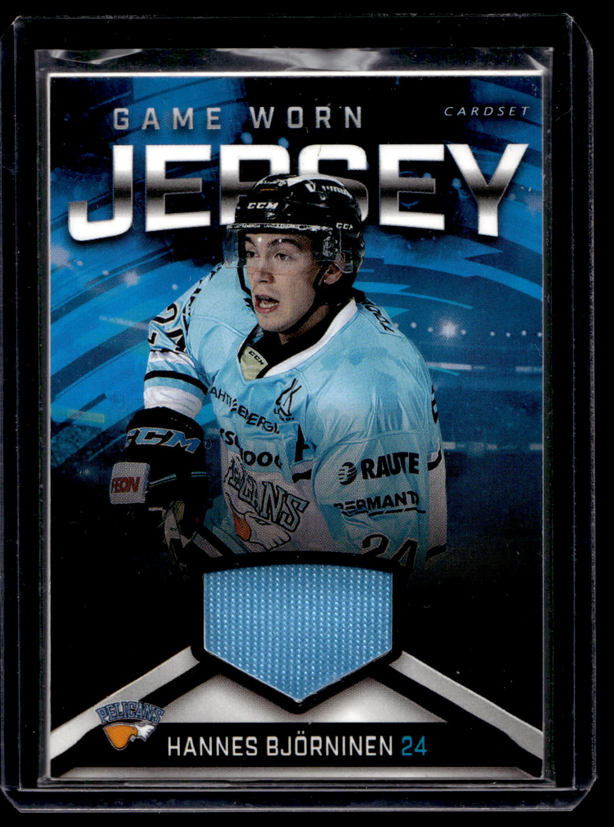 2018-19 Cardset - Game Worn Jersey - Hannes Björninen /128