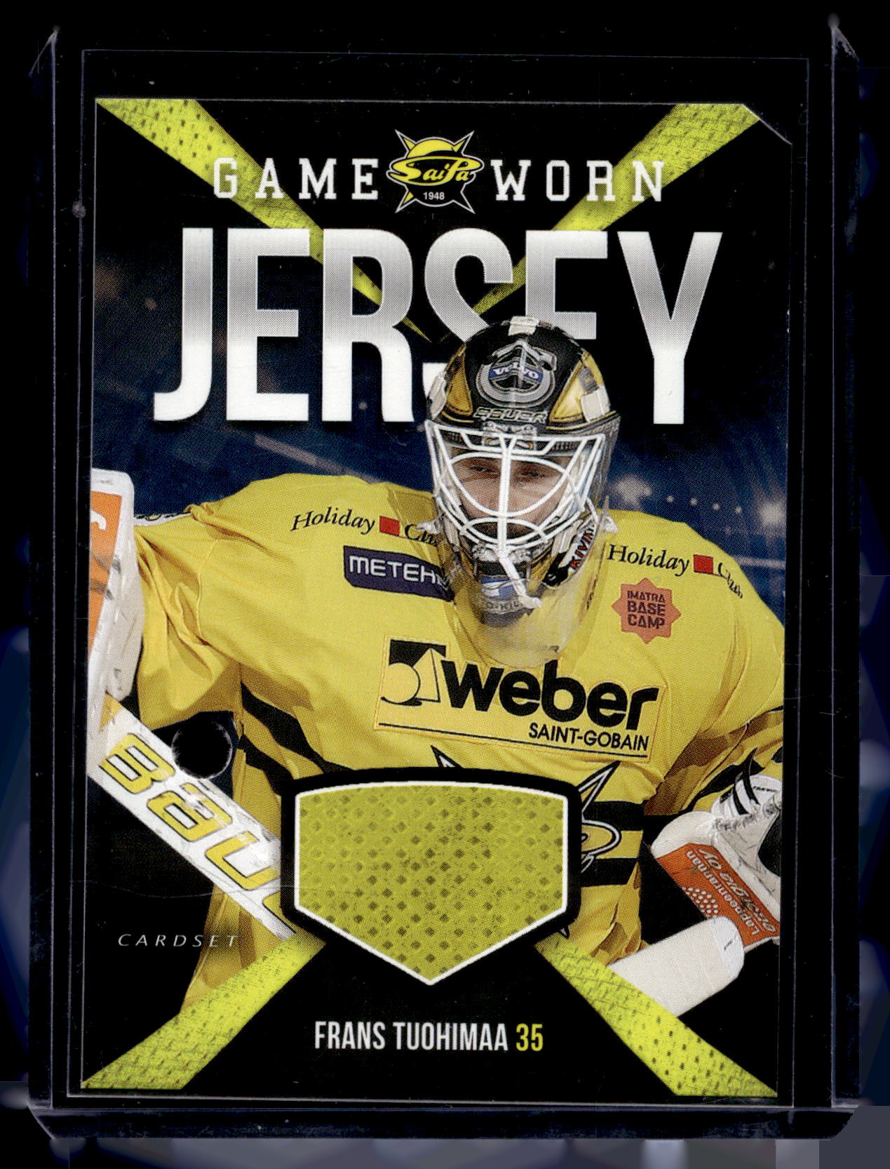 2017-18 Cardset - Game Worn Jersey - Frans Tuohimaa /128