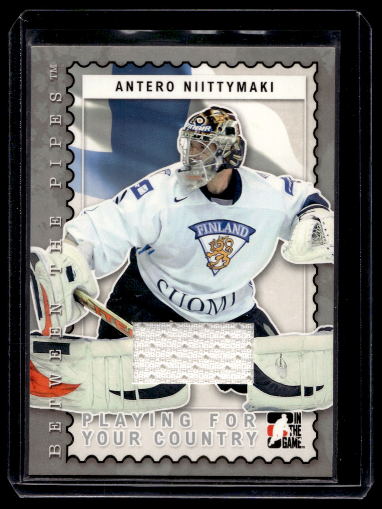2006-07 In the Game Between the Pipes - Playing For Your Country - Silver - Antero Niitymaki #PC-17