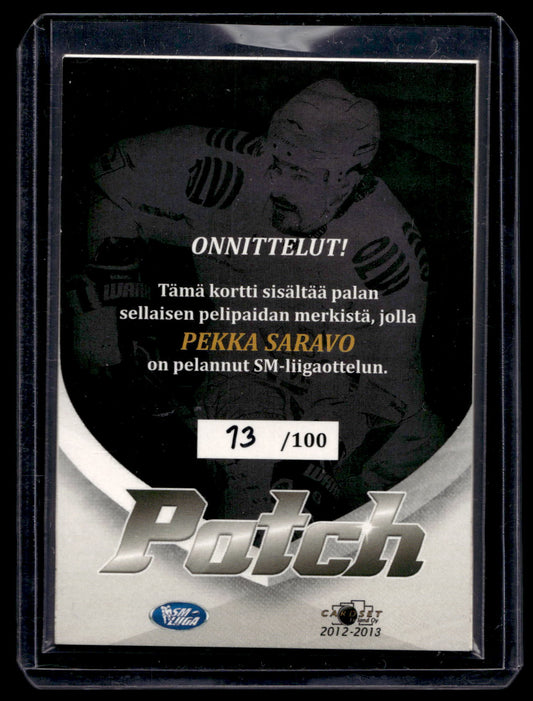 2012-13 Cardset - Patch - Pekka Saravo /100