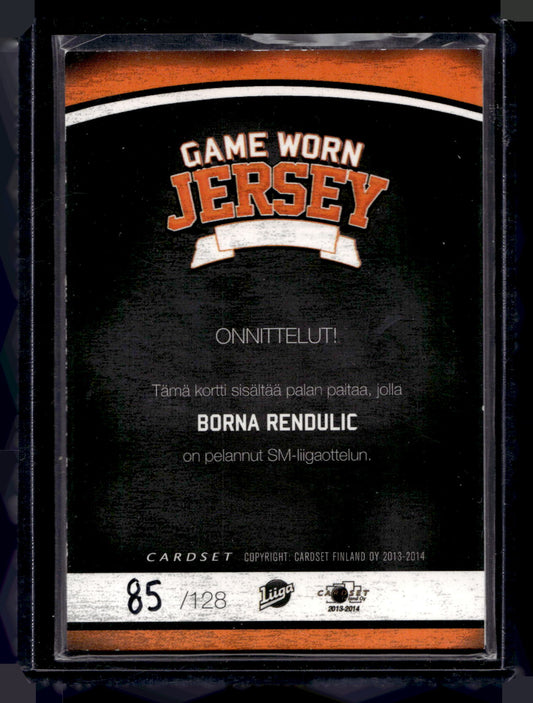 2013-14 Cardset - Game Worn Jersey - Borna Rendulic /128