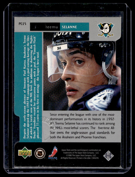 1997-98 Upper Deck Black Diamond - Premium Cut - Triple Diamond - Teemu Selanne #PC15