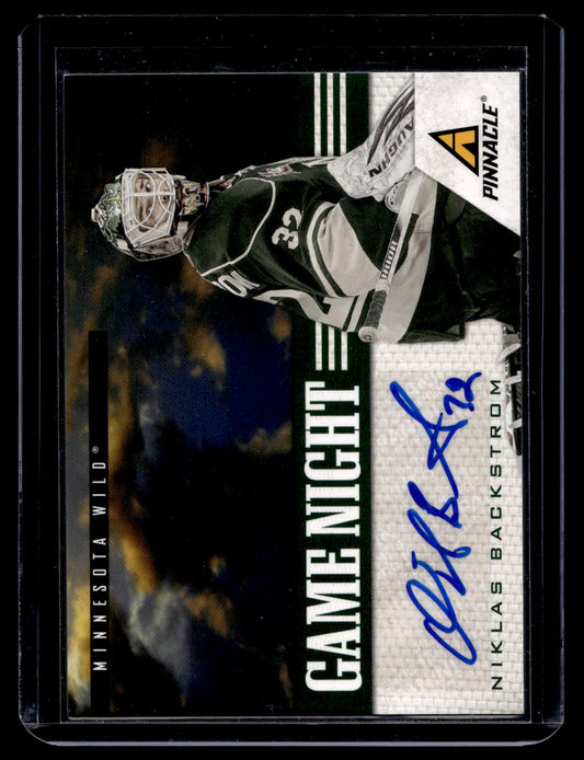 2011-12 Panini Pinnacle - Game Night - Signatures - Niklas Backstrom #34