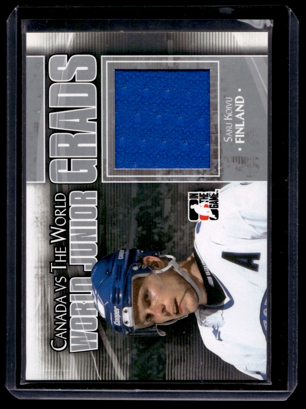 2011-12 In the Game Canada VS the World - World Junior Grads Jersey - Silver - Saku Koivu #WJG-18