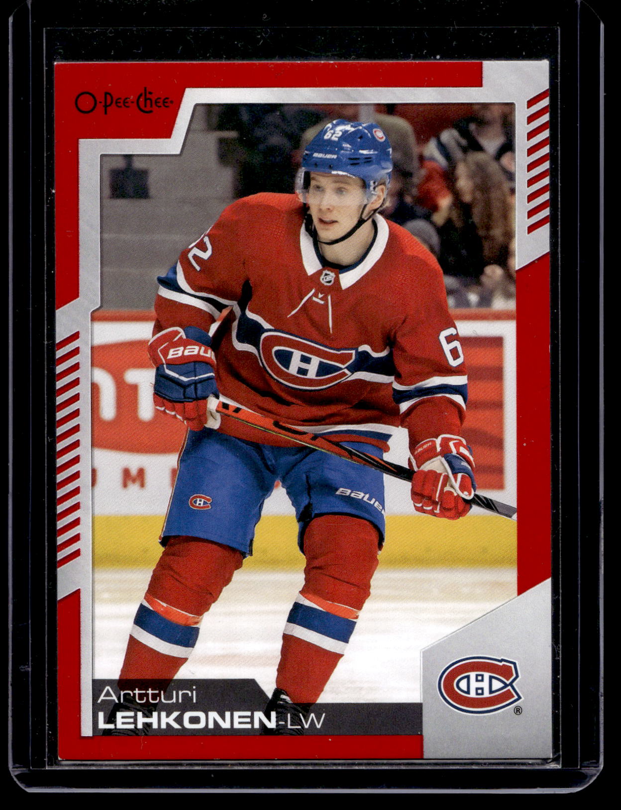 2020-21 O-Pee-Chee - Red Border Blank Back - Artturi Lehkonen #296 1of1