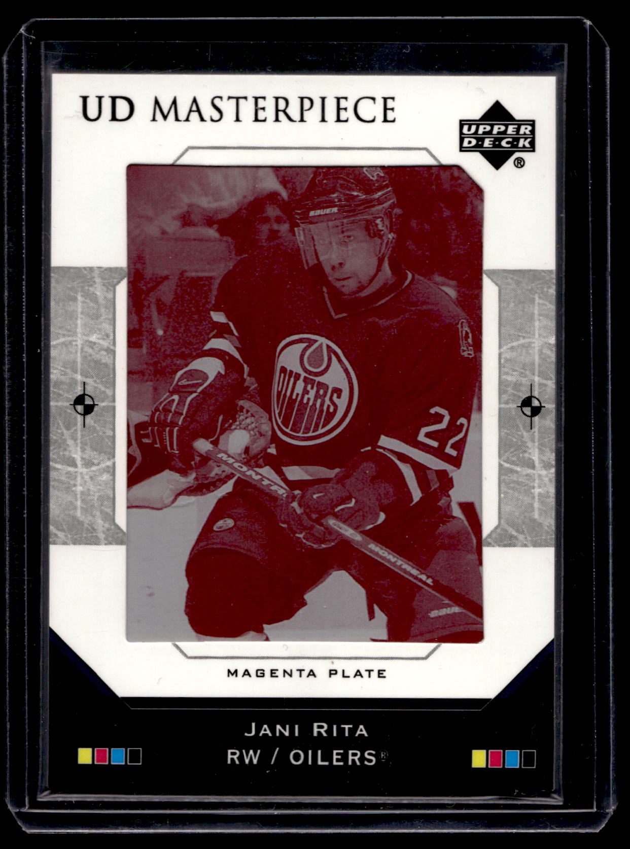 2005-06 Upper Deck - UD Masterpiece - Printing Plate - Magenta - Jani Rita #MP-326 1of1