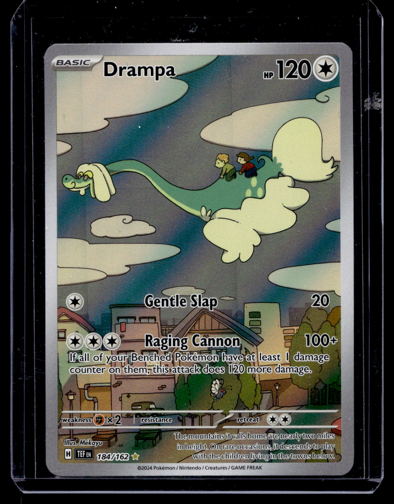 2024 Pokemon Sword & Shield - Temporal Forces - Illustration Rare - Drampa #184