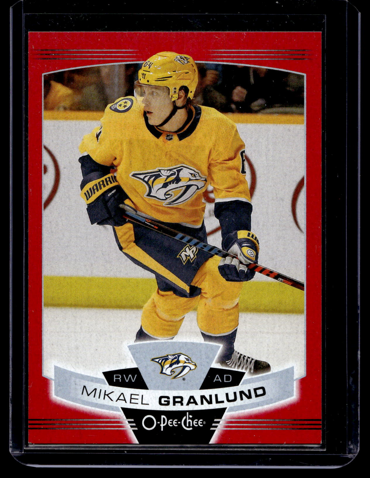 2019-20 O-Pee-Chee - Wrapper Redemption Red Blank Back - Mikael Granlund #469