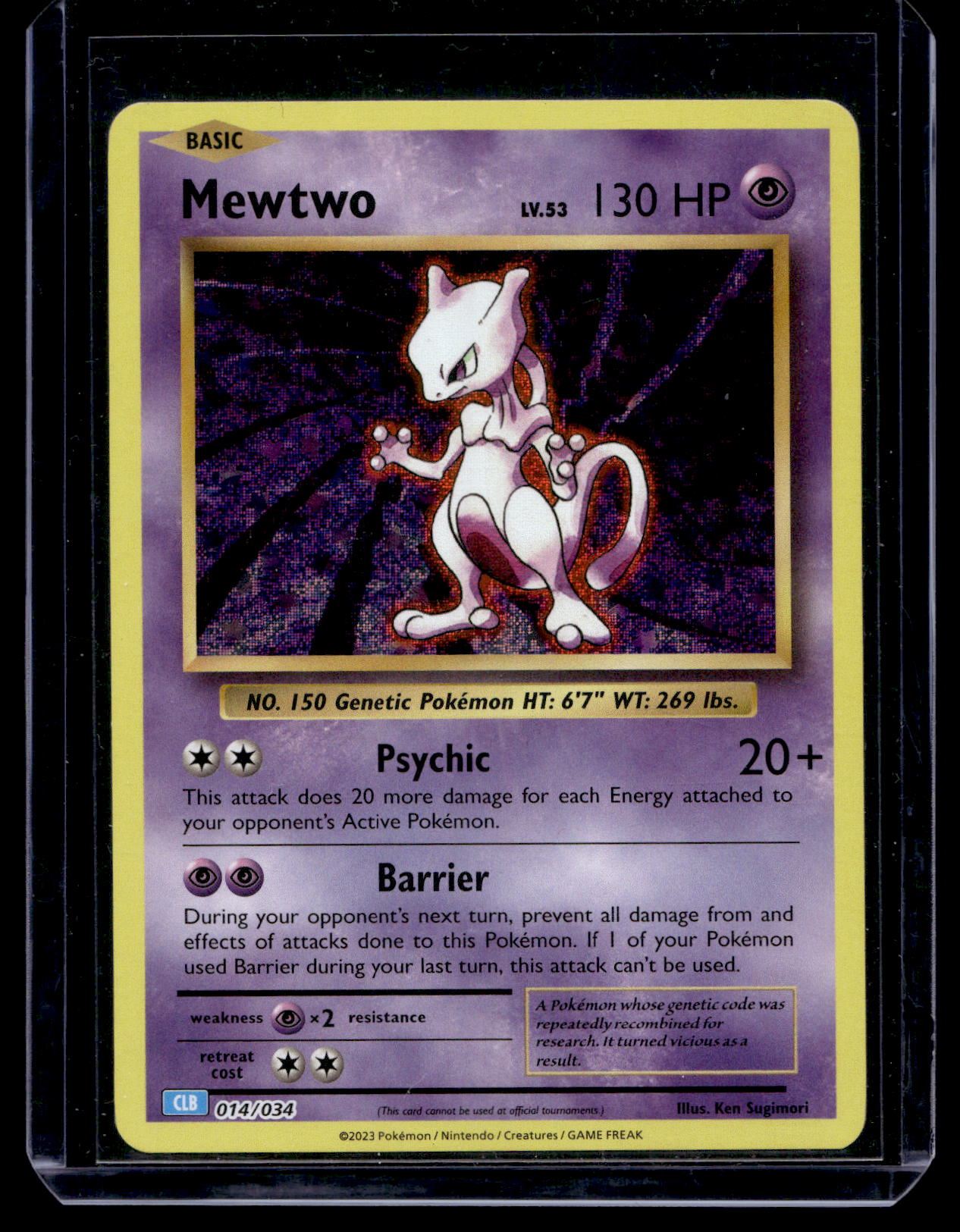 2023 Pokemon TCG Classic - Blastoise Deck (CLB) - Holo - Mewtwo #014