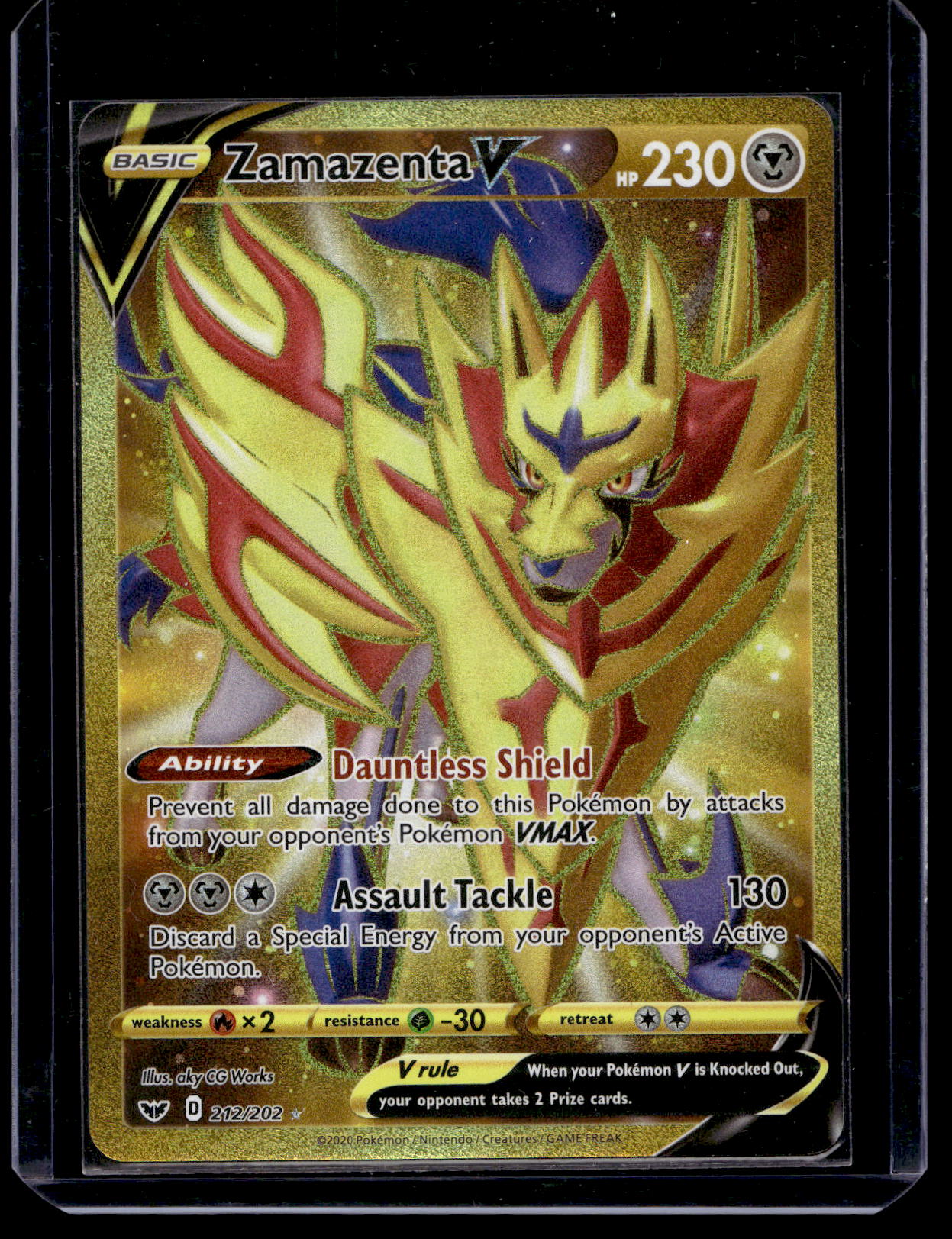 2020 Pokemon - Sword & Shield - Secret - Zamazenta V #212