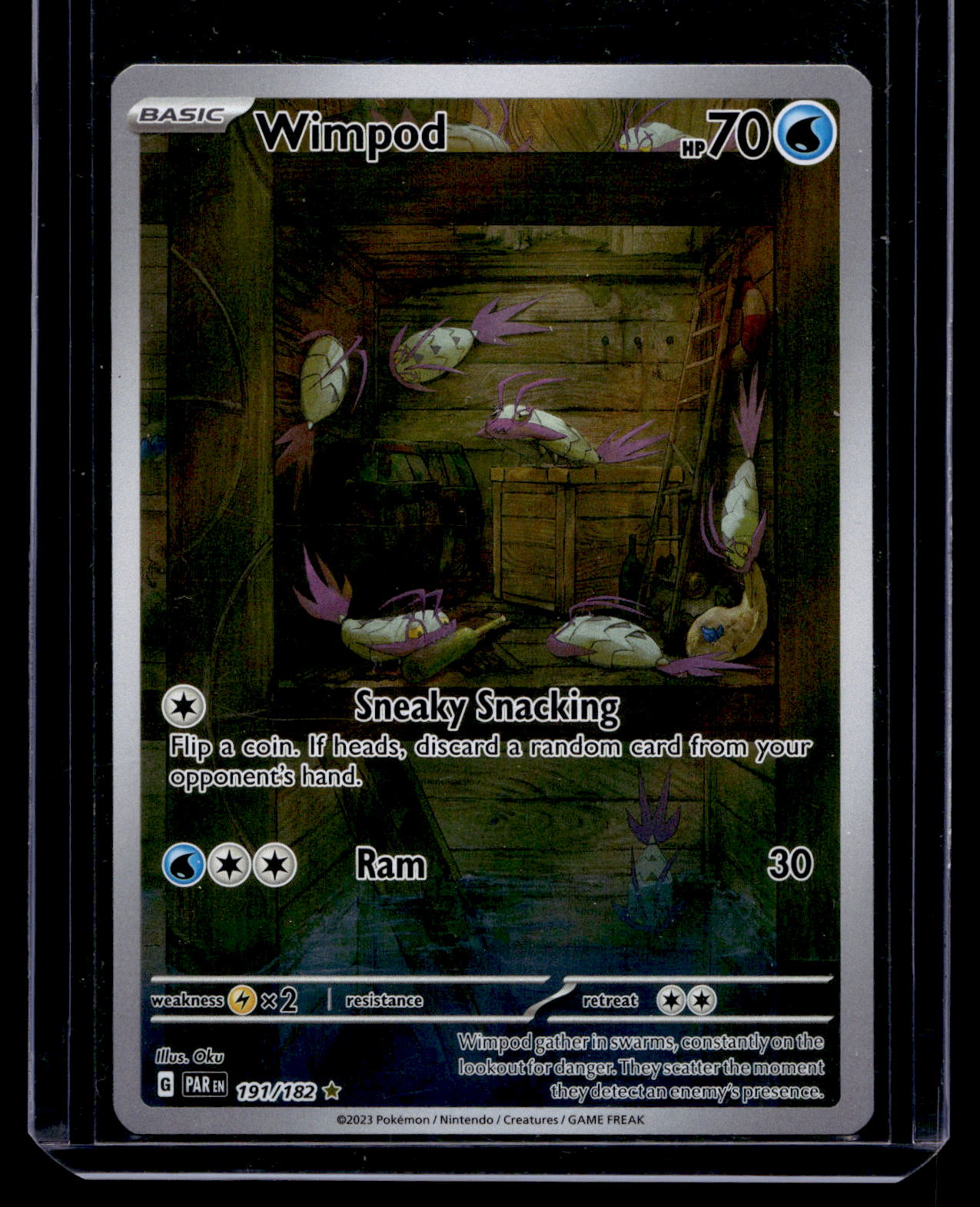 2023 Pokemon - Scarlet & Violet - Paradox Rift - Illustration Rare - Wimpod #191
