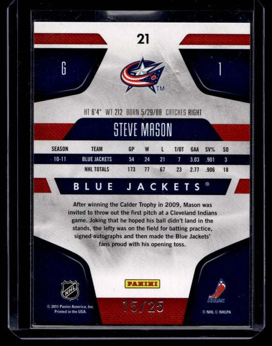 2011-12 Panini Certified - Mirror Gold - Steve Mason #21 /25
