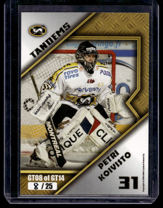 2008-09 Cardset - Tandems Gold - Tuomas Tarkki / Petri Koivisto #GT08 /25