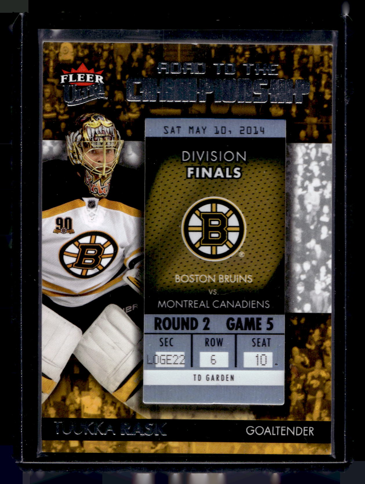 2014-15 Fleer Ultra - Road to the Championship - Tuukka Rask #RTCBB-TR