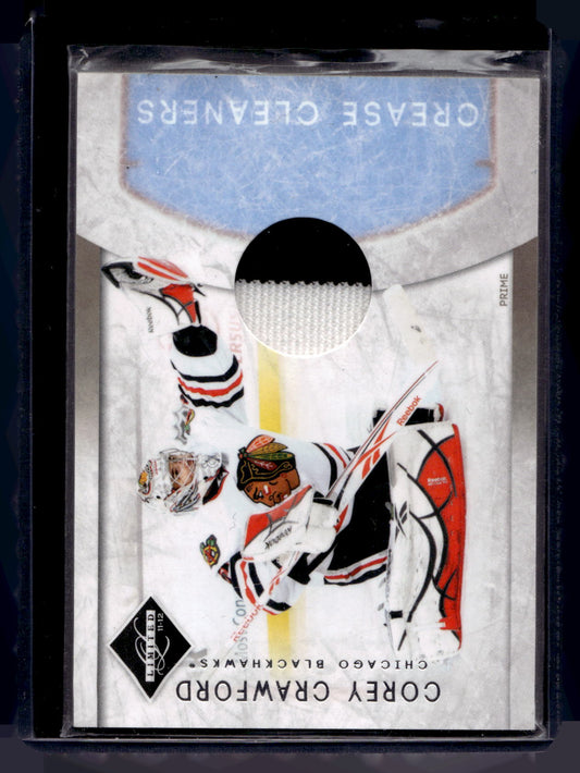 2011-12 Panini Limited - Crease Cleaners - Gold Spotlight - Corey Crawford #16 /25