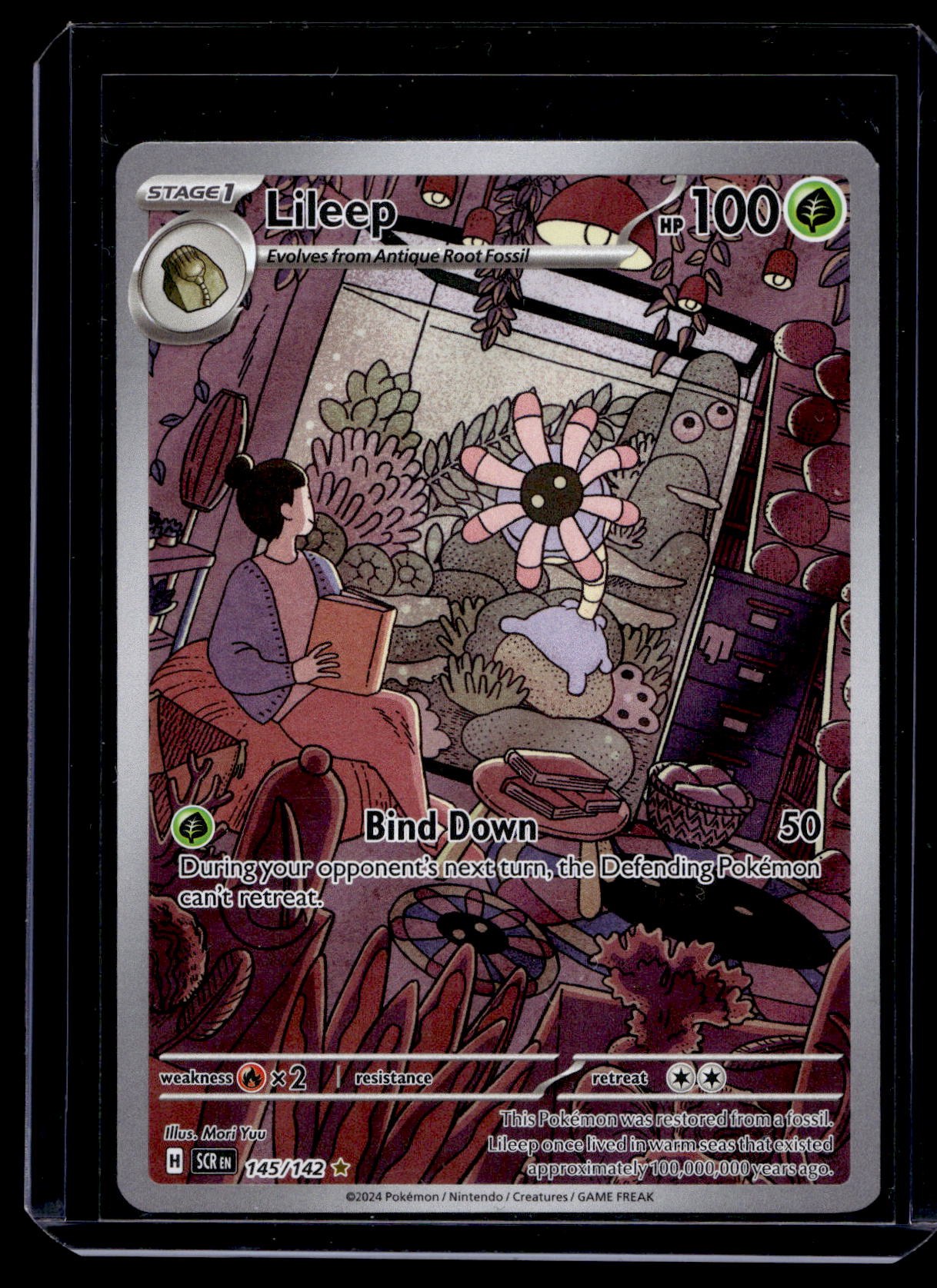 2024 Pokemon - Scarlet & Violet - Stellar Crown - Illustration Rare - Lileep #145