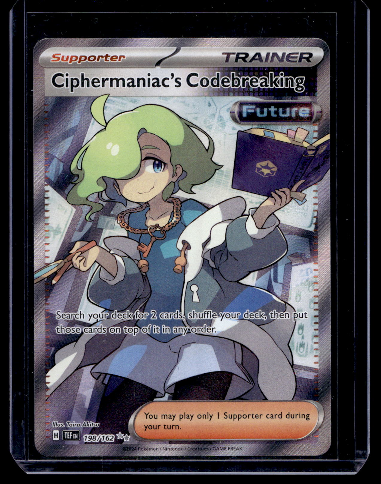 2024 Pokemon - Scarlet & Violet - Temporal Forces - Ultra Rare - Ciphermaniac's Codebreaking #198