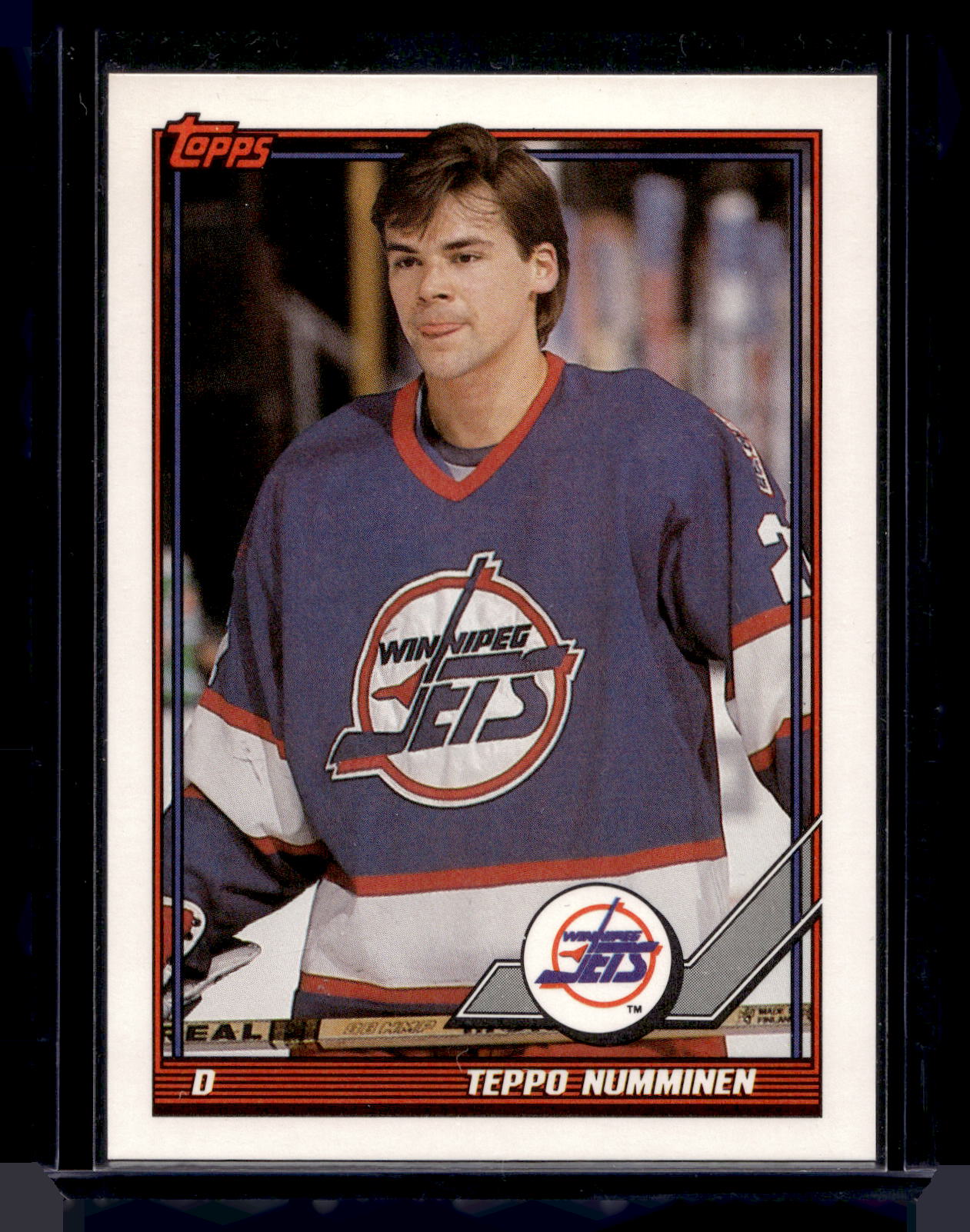 1991-92 Topps - Blank Backs - Teppo Numminen #274