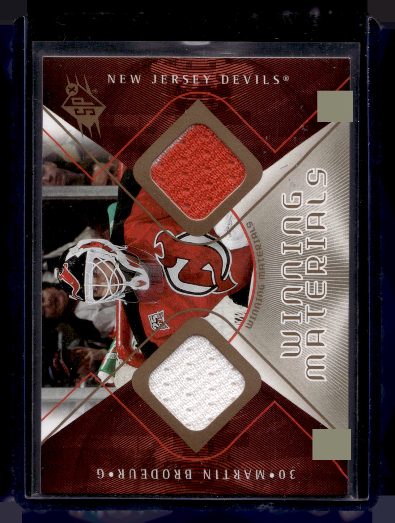 2007-08 Upper Deck SPx - Winning Materials - Martin Brodeur #WM-MB