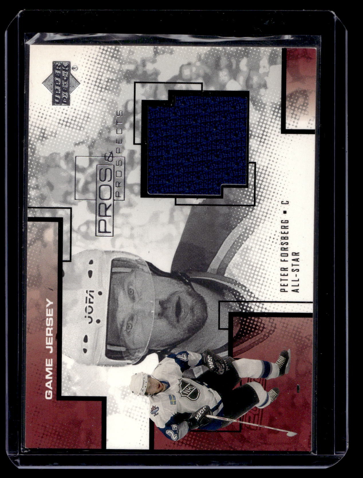 2000-01 Upper Deck Pros & Prospects - Game Jerseys - Peter Forsberg #PF