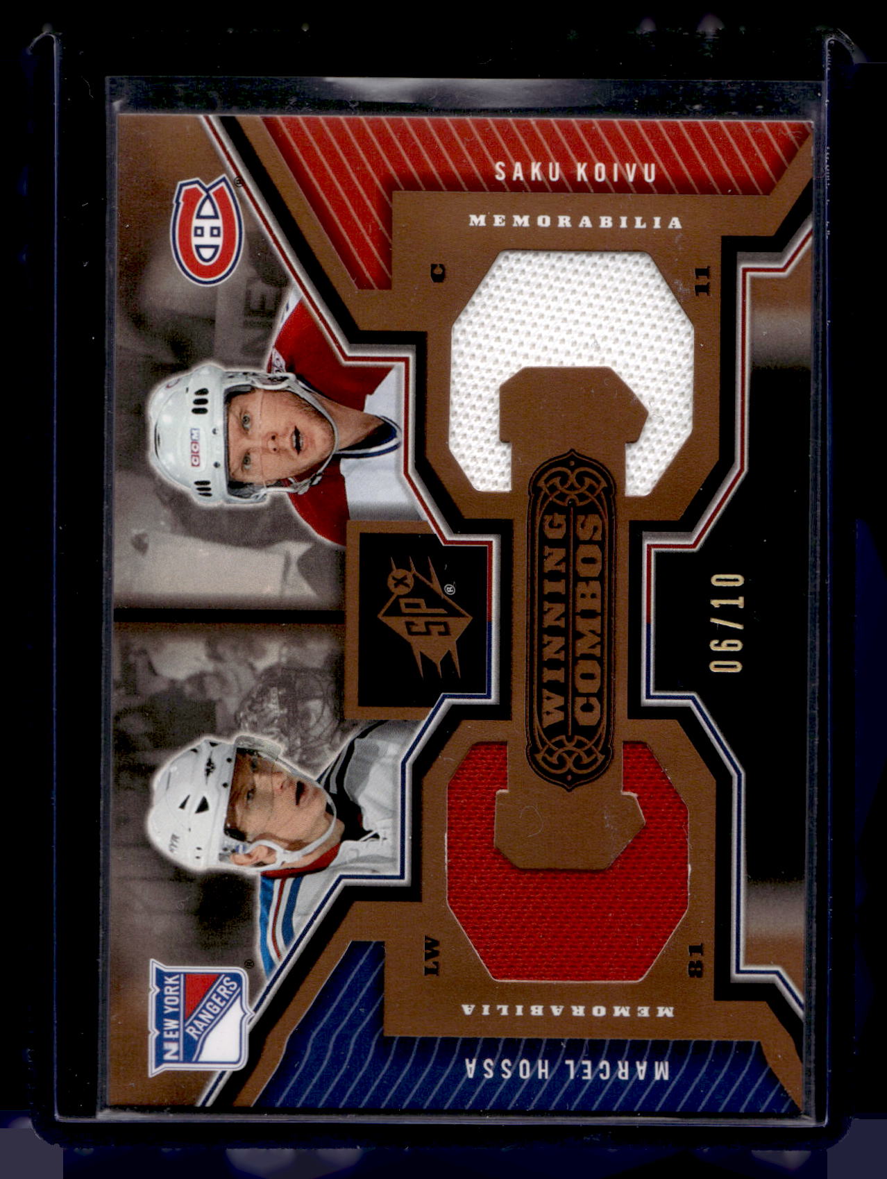 2005-06 Upper Deck SPx - Winning Combos - Spectrum - Marcel Hossa / Saku Koivu #WC-HK /10